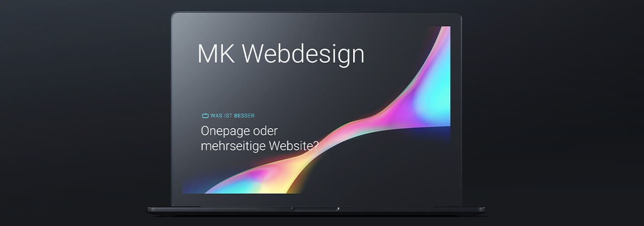 Macbook mit einer Website