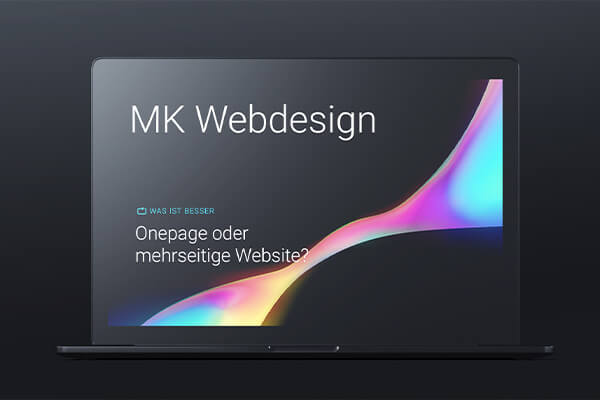 Macbook mit einer Website